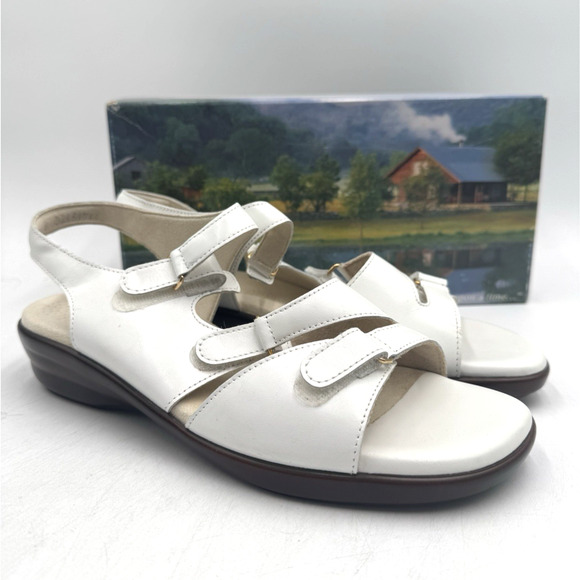 SAS TABBY Women's NEW Slingback Sandal White US Size 10 Wide (2180-001) - Picture 1 of 11